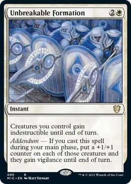 0095 Unbreakable Formation R Commander: Innistrad: Midnight Hunt