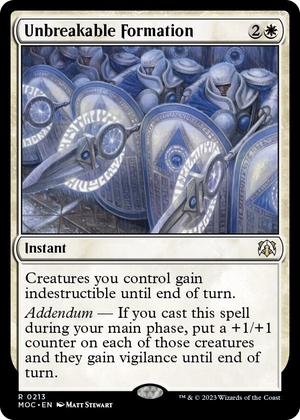 0213 Unbreakable Formation R Commander: March of the Machine