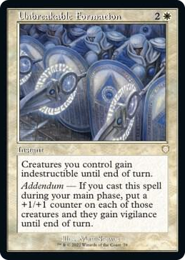 0078 Unbreakable Formation (Retro Frame) R Commander: The Brothers' War