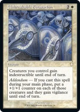 0078 Unbreakable Formation (Retro Frame) R Commander: The Brothers' War