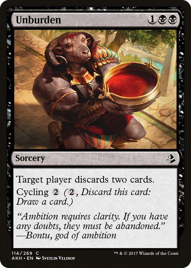 0114 Unburden C Amonkhet