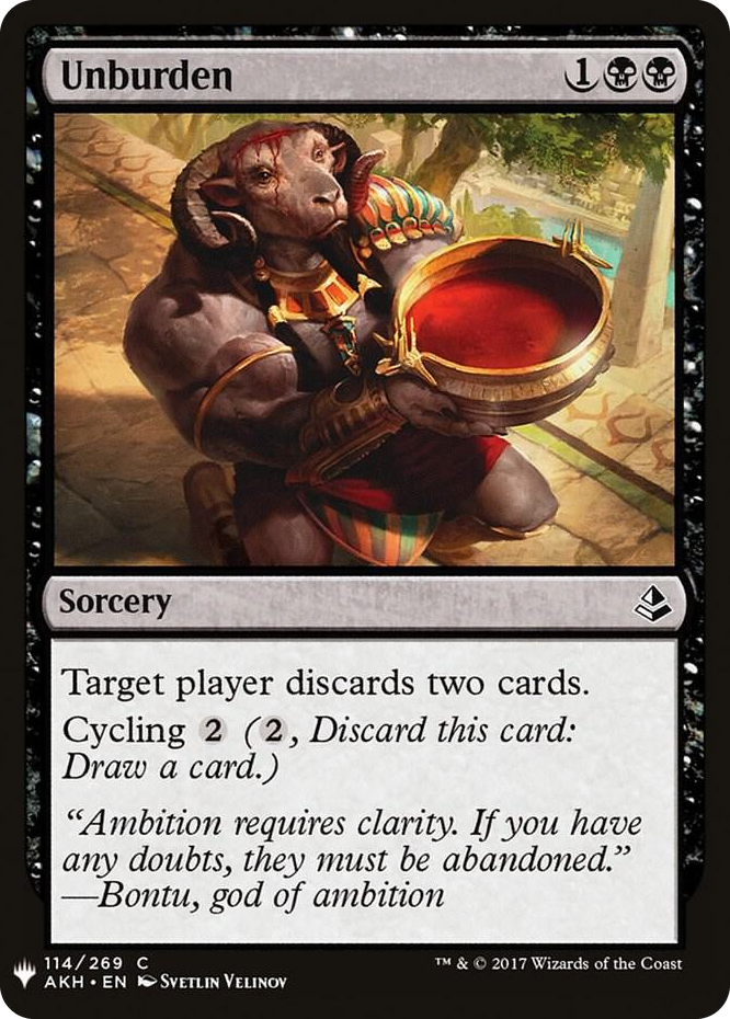 0114 Unburden C The List Reprints