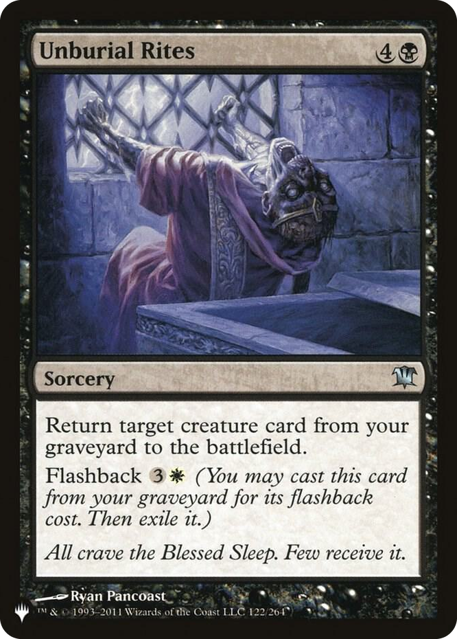 Unburial Rites #122 U - The List Reprints Pokemon card