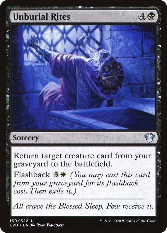 0139 Unburial Rites U Commander 2020