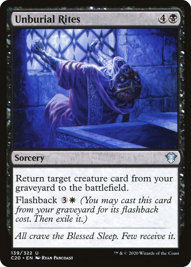 0139 Unburial Rites U Commander 2020