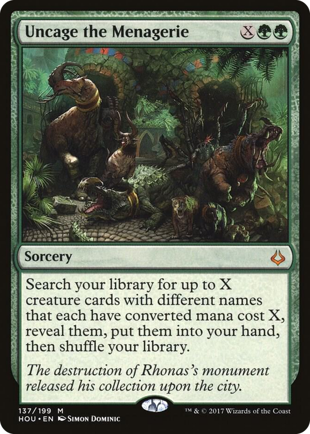 0137 Uncage the Menagerie M Hour of Devastation