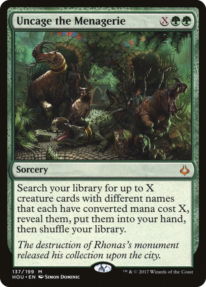 Uncage the Menagerie #137 M - Hour of Devastation Pokemon card