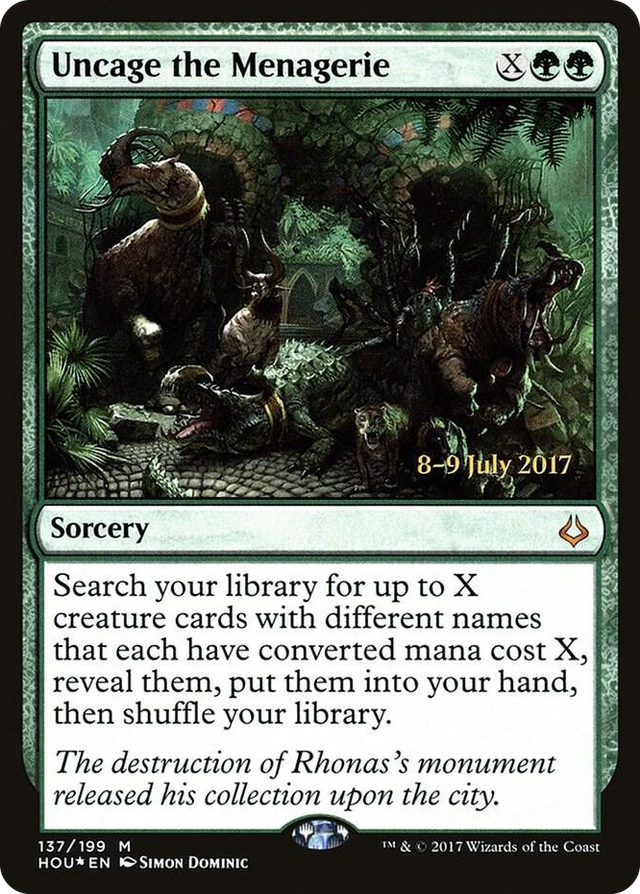 0137 Uncage the Menagerie M Prerelease Cards