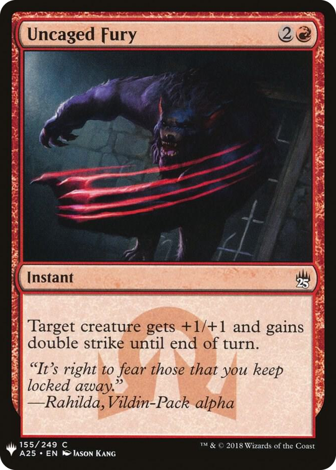 0155 Uncaged Fury C The List Reprints