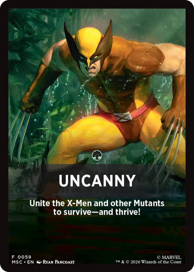 0059 Uncanny Theme Card T Commander: Marvel Super Heroes