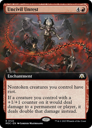 0122 Uncivil Unrest (Extended Art) R Commander: March of the Machine
