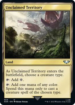0304 Unclaimed Territory (Surge Foil) U Universes Beyond: Warhammer 40,000