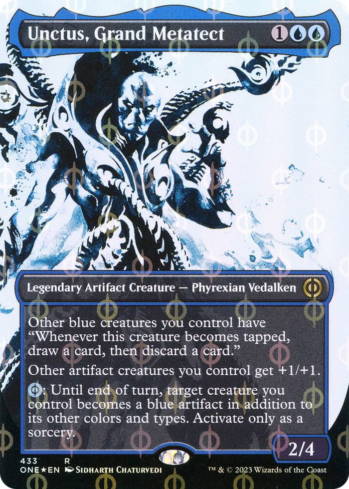 Unctus, Grand Metatect (Showcase) (Step-and-Compleat Foil) #433 R - Phyrexia: All Will Be One Pokemon card