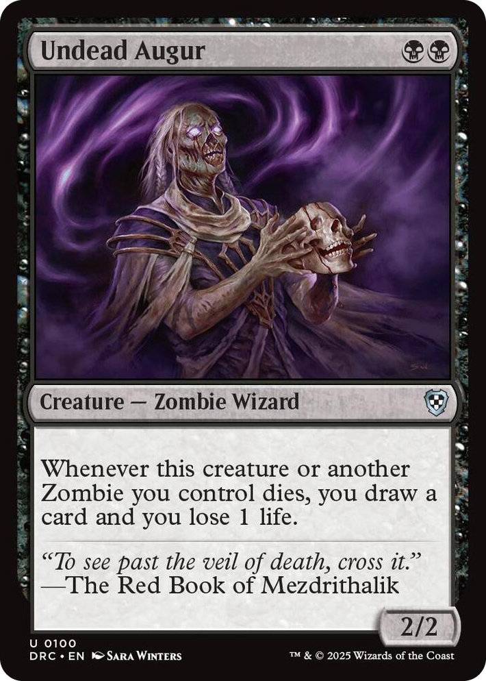 0100 Undead Augur U Commander: Aetherdrift