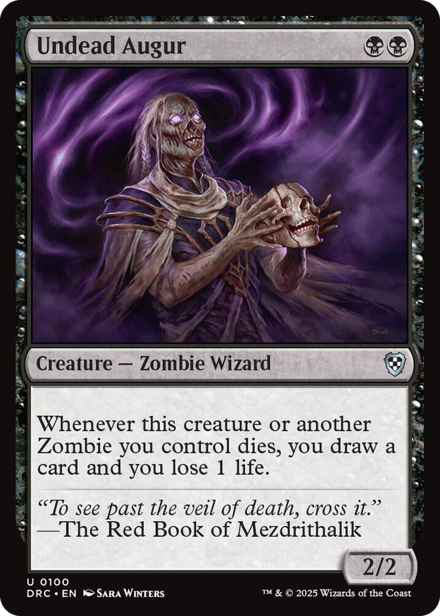 0100 Undead Augur U Commander: Aetherdrift