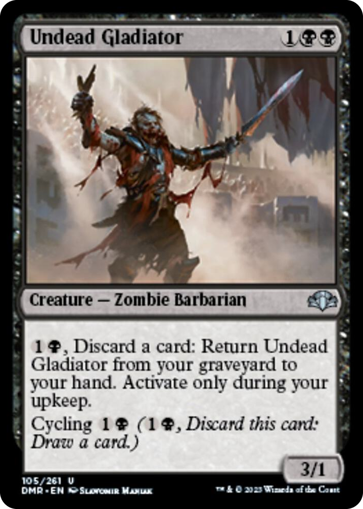 0105 Undead Gladiator U Dominaria Remastered