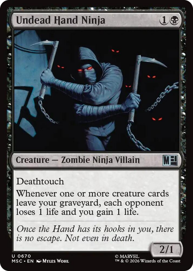0670 Undead Hand Ninja U Commander: Marvel Super Heroes