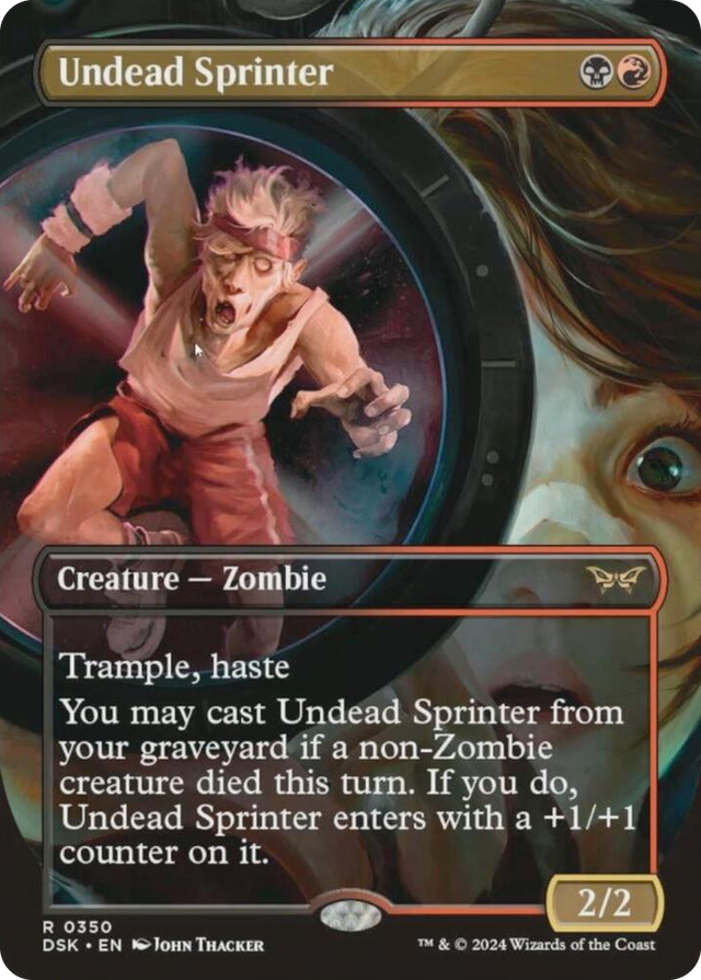 0350 Undead Sprinter (Borderless) R Duskmourn: House of Horror