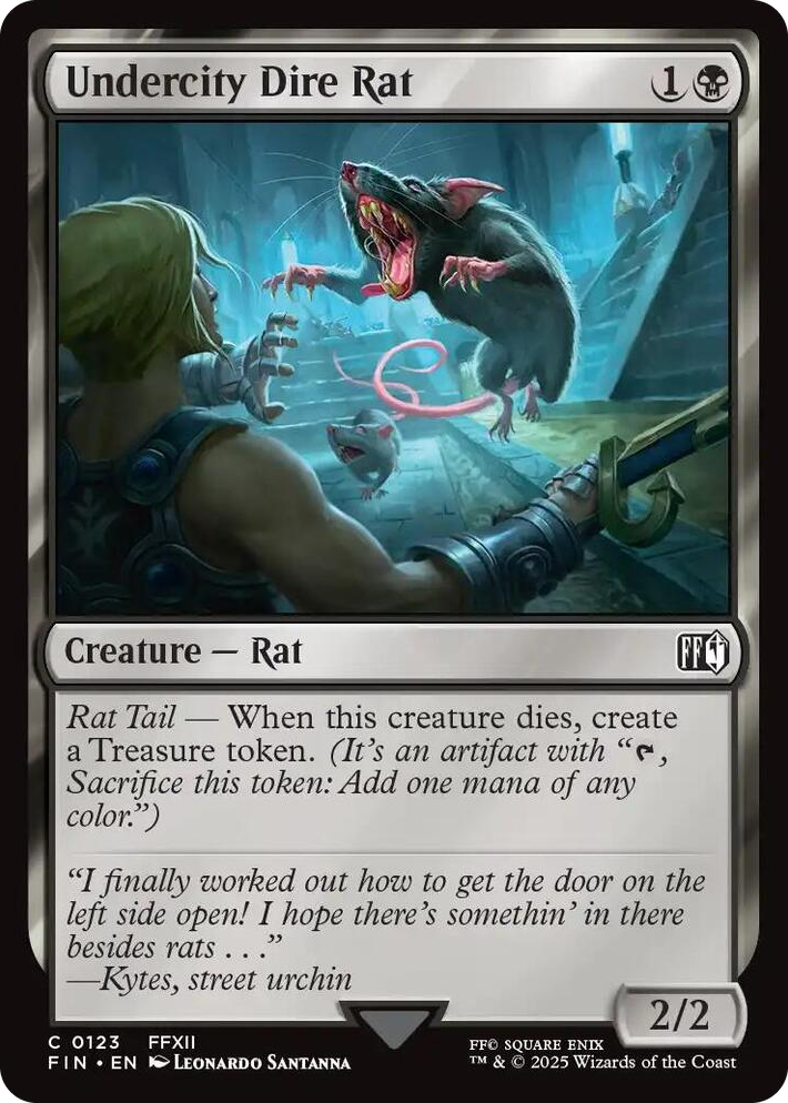 0123 Undercity Dire Rat C FINAL FANTASY