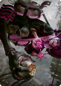 0042 Undercity Scrounger Art Card S Art Series: Kamigawa: Neon Dynasty