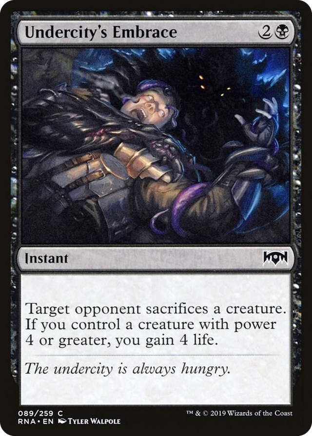 0089 Undercity's Embrace C Ravnica Allegiance