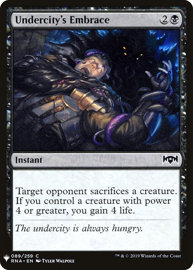 0089 Undercity's Embrace C The List Reprints