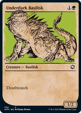 0334 Underdark Basilisk (Showcase) C Adventures in the Forgotten Realms