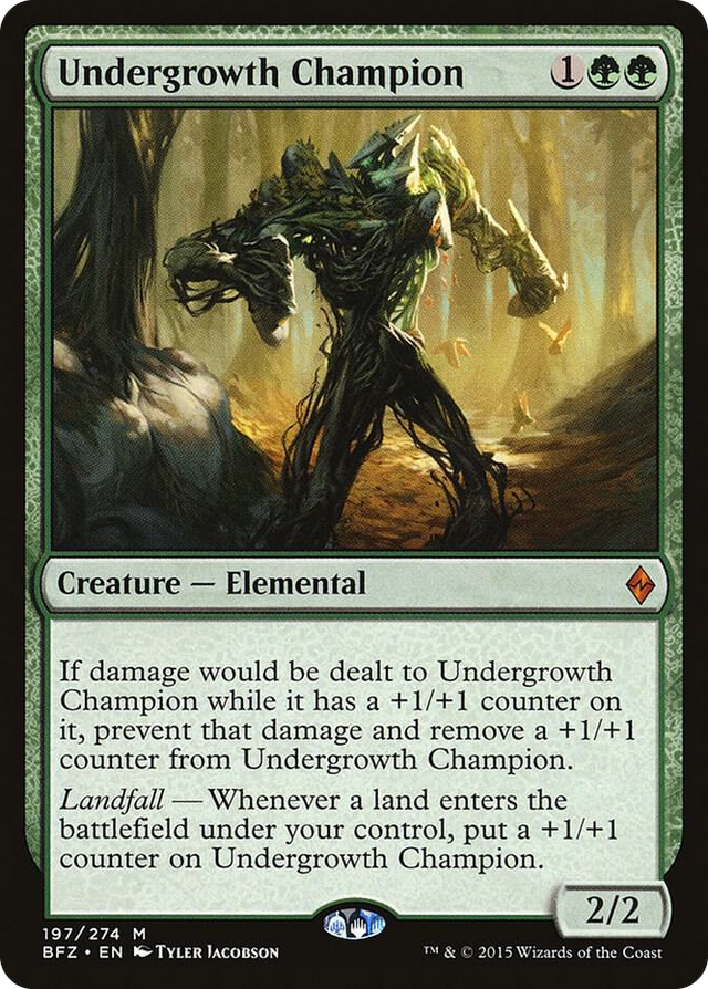 0197 Undergrowth Champion M Battle for Zendikar