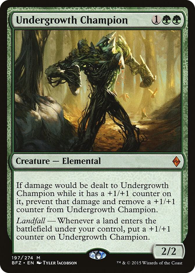 Undergrowth Champion #197 M - Battle for Zendikar Pokemon card