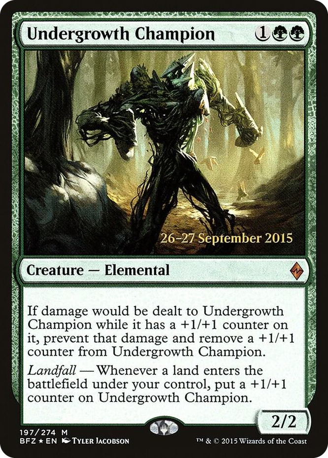 Undergrowth Champion #197 M - Prerelease Cards Pokemon card