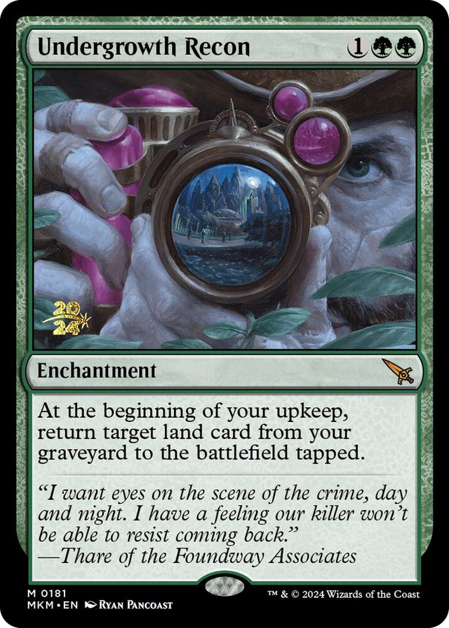 0181 Undergrowth Recon M Prerelease Cards