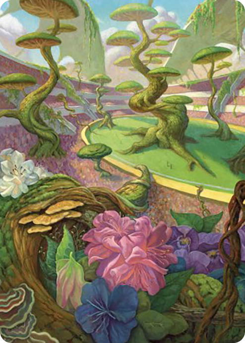 Undergrowth Stadium Art Card #49 S - Art Series: Commander Masters Pokemon card