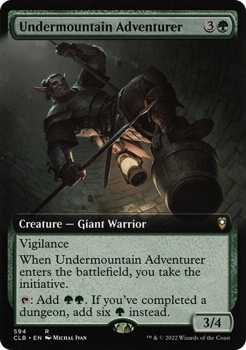 0594 Undermountain Adventurer (Extended Art) R Commander Legends: Battle for Baldur's Gate