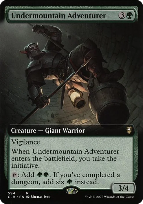 0594 Undermountain Adventurer (Extended Art) R Commander Legends: Battle for Baldur's Gate