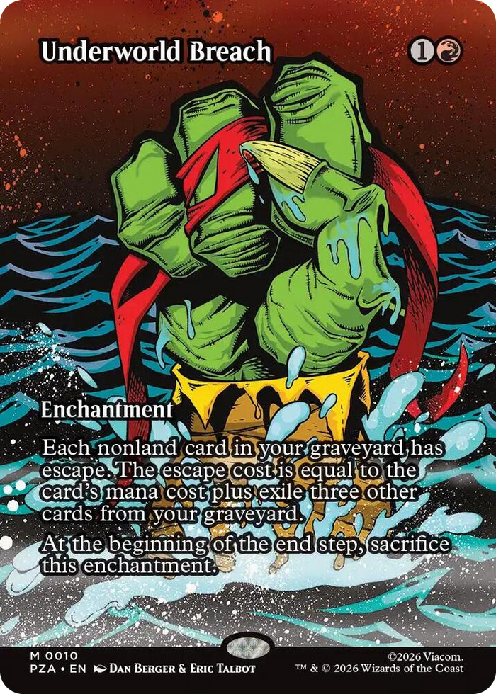 Underworld Breach (Borderless) #10 M - Teenage Mutant Ninja Turtles Source Material Pokemon card
