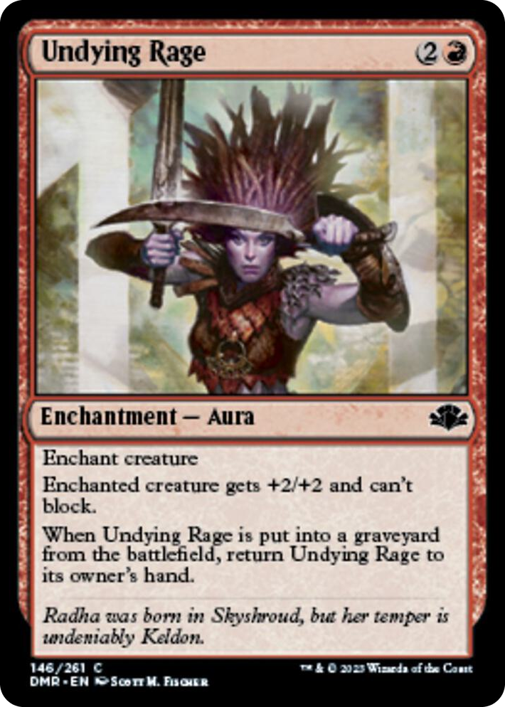 0146 Undying Rage C Dominaria Remastered