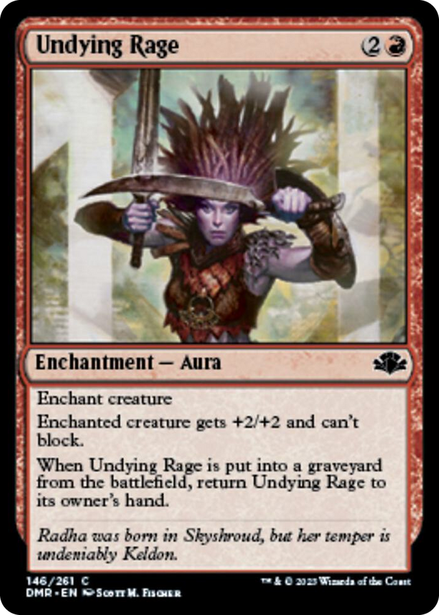 0146 Undying Rage C Dominaria Remastered