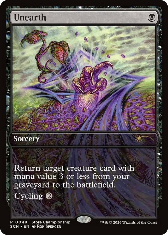Unearth #48 R - Game Day & Store Championship Promos Pokemon card