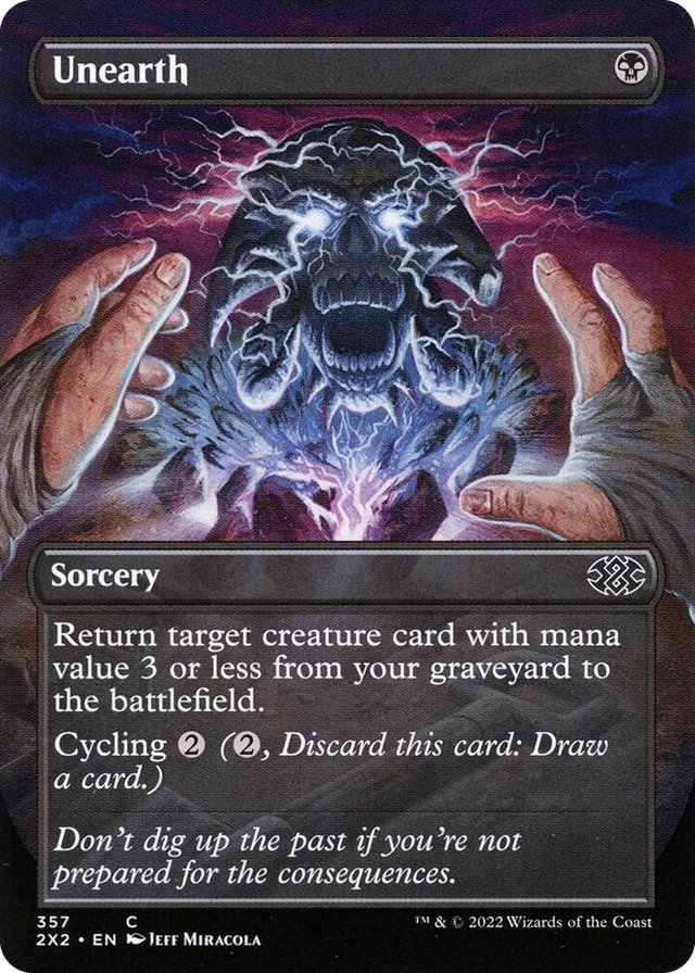 0357 Unearth (Borderless) C Double Masters 2022