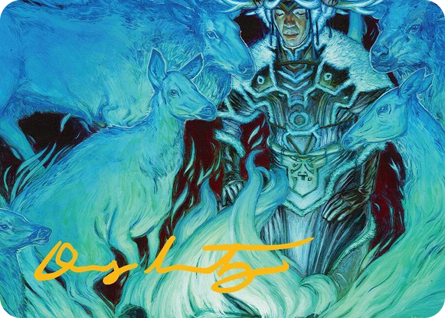 0009 Unending Whisper Art Card (9/54) (Gold-Stamped Signature) S Art Series: Tarkir: Dragonstorm