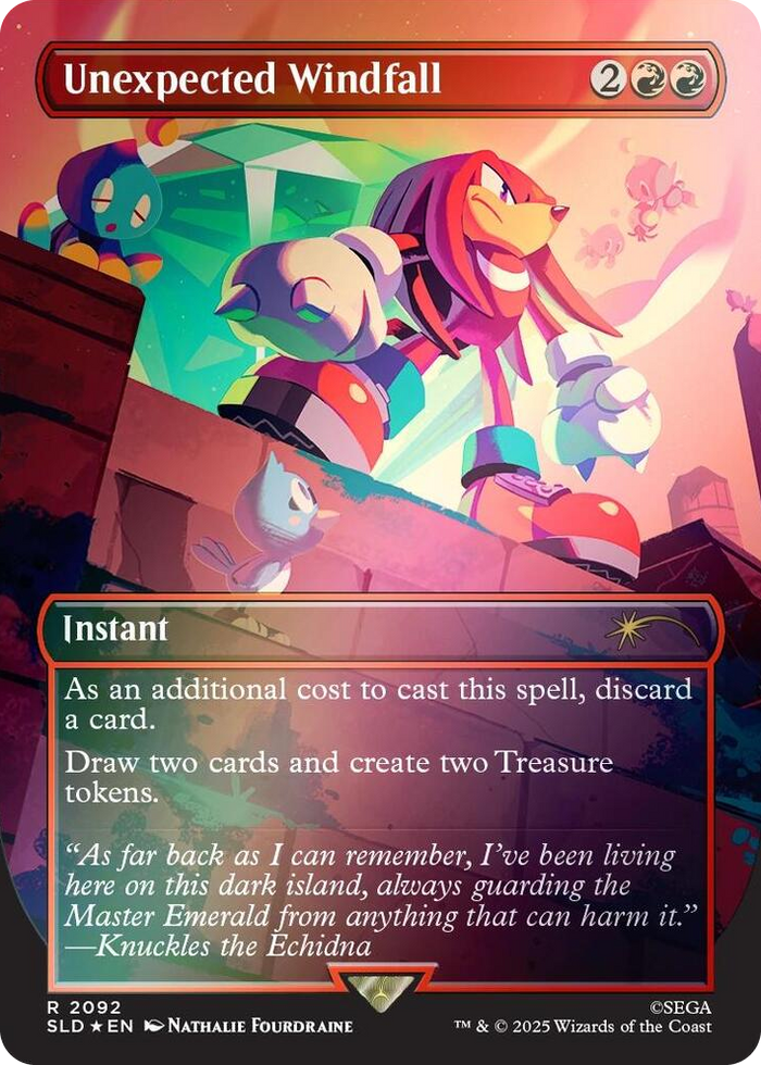 Unexpected Windfall (2092) (Rainbow Foil) #2092 R - Secret Lair Drop Series Pokemon card