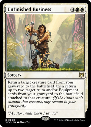 0008 Unfinished Business R Commander: Wilds of Eldraine