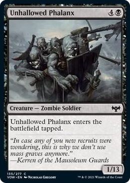 0135 Unhallowed Phalanx C Innistrad: Crimson Vow