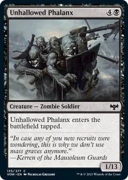 0135 Unhallowed Phalanx C Innistrad: Crimson Vow