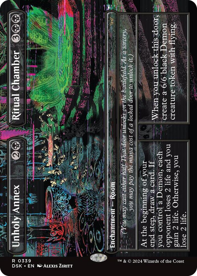 0339 Unholy Annex // Ritual Chamber (Borderless) R Duskmourn: House of Horror