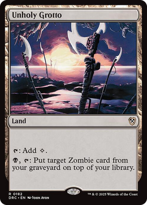 0182 Unholy Grotto R Commander: Aetherdrift
