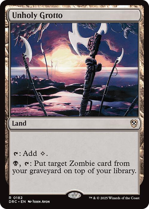 0182 Unholy Grotto R Commander: Aetherdrift