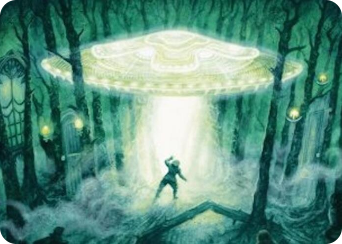 Unidentified Hovership Art Card #2 S - Art Series: Duskmourn: House of Horror Pokemon card