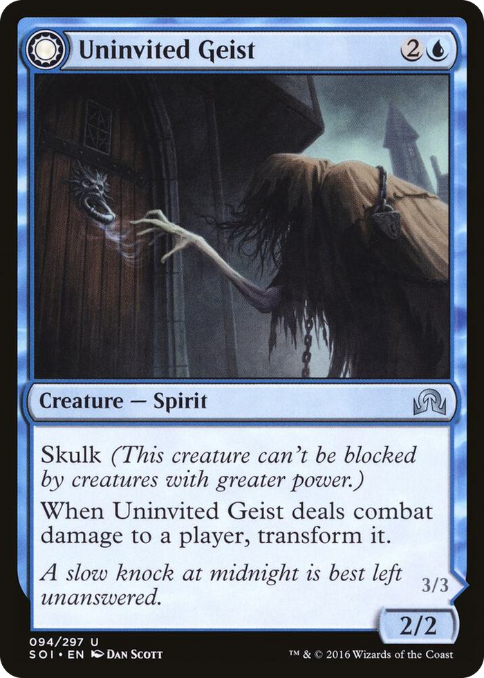 Uninvited Geist #94 U - Shadows over Innistrad Pokemon card