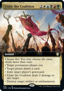 0091 Unite the Coalition (Extended Art) R Commander: Dominaria United